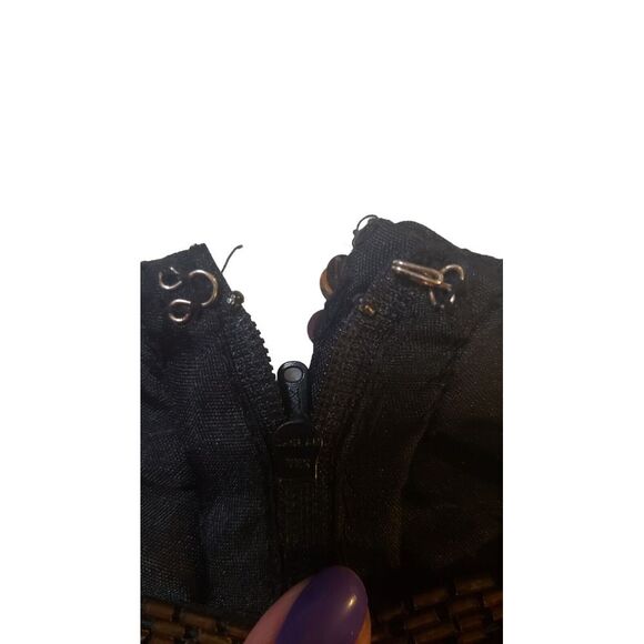 Vintage Stenay Black Gold Sequin Beaded Silk Blouse Top‎ Size 8 Elegant Formal - Picture 13 of 16